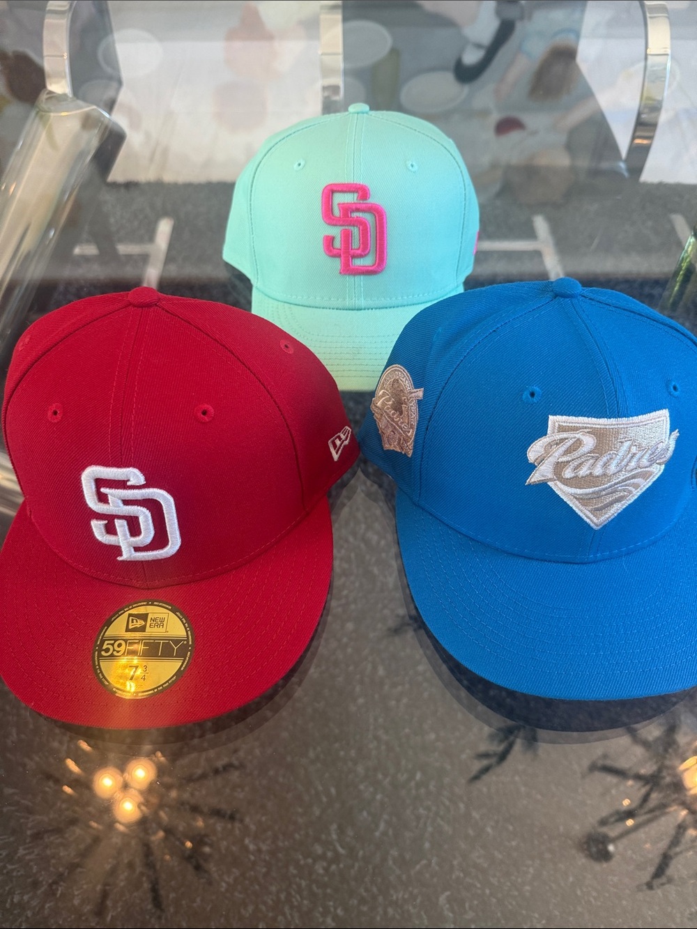 Men’s San Diego Padres hats size 7 3/4. New
